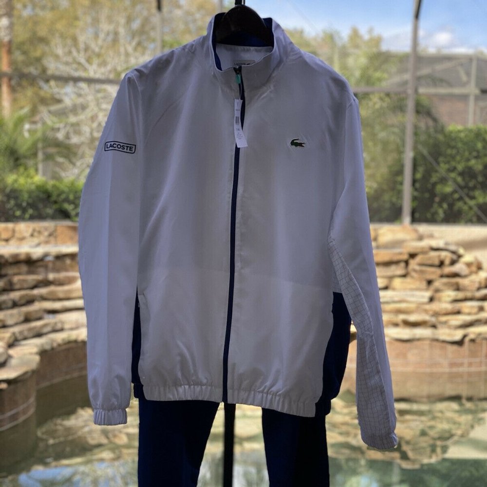 LACOSTE SPORT PIPED TAFFETA TENNIS TRACKSUIT WH9503